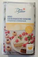 Mängden socker i Siro erikoishieno sokeri