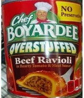 Mängden socker i Beef Ravioli in Hearty Tomato & Meat Sauce
