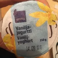 Mängden socker i Vaniljajogurtti
