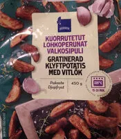 Mängden socker i Kuorrutetut lohkoperunat valkosipuli