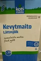 Mängden socker i Kevytmaito
