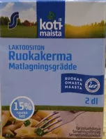 Mängden socker i laktoositon ruokakerma