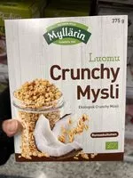 Mängden socker i Luomu Crunchy Mysli