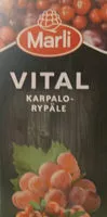 Mängden socker i Vital - Karpalo/Rypäle
