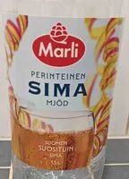 Mängden socker i Perinteinen Sima