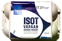 Mängden socker i Isot vapaan kanan munat