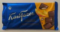 Mängden socker i Karl Fazer maitosuklaata ja mangojogurttitäytettä