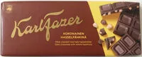 Mängden socker i Karl Fazer kokonainen hasselpähkinä