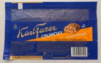 Mängden socker i Karl Fazer Crunchy Caramel & Nougat