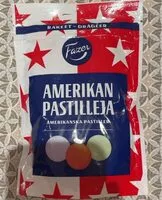 Mängden socker i Amerikanska pastiller