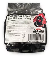 Mängden socker i Lakritsipala vahva salmiakki