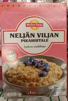 Mängden socker i Neljän viljan pikahiutale