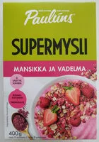 Mängden socker i Supermysli Mansikka ja Vadelma