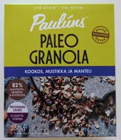 Mängden socker i Paleo Granola Kookos, Mustikka ja Manteri
