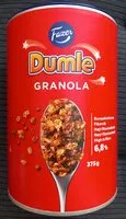 Mängden socker i Dumle granola