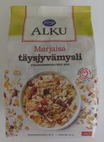 Mängden socker i Alku marjaisa täysjyvämysli