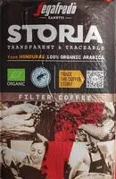 Mängden socker i Storia filter coffee