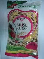 Mängden socker i Musli
