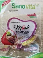 Mängden socker i Musli complex