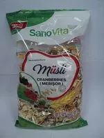 Mängden socker i SanoVita Musli cu merisoare