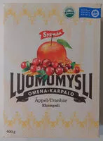 Mängden socker i Luomumysli omena-karpalo