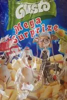 Mängden socker i Gusto - Super Surprise Puffy Snacks / Pufuleti Cu Surprize