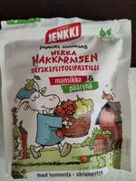 Mängden socker i Herra Hakkaraisen Täysksylitolipastilli mansikka päärynä