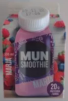 Mängden socker i MUN Smoothie marja
