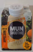 Mängden socker i MUN Smoothie appelsiini
