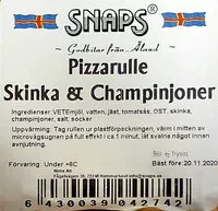 Mängden socker i Pizzarulle