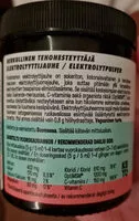 Mängden socker i Elektrolyyttijauhe Metsän Marjat