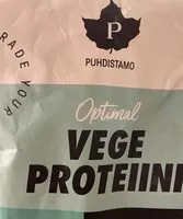 Mängden socker i Optimal Vege Proteiini