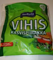 Mängden socker i Vihis Kasvispiirakka