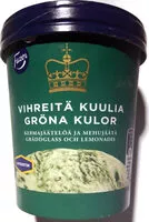 Mängden socker i Vihreitä kuulia jäätelö