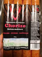 Mängden socker i Chorizo seitan-makkara