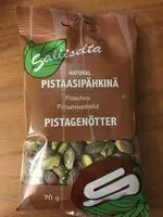 Mängden socker i Natural Pistaasipähkinä