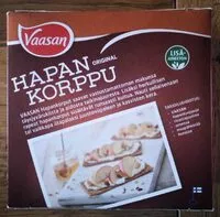 Mängden socker i Hapankorppu original