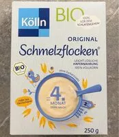 Mängden socker i Kölln Schmelzflocken 4. Monat ohne Milch