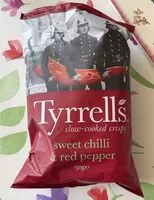 Mängden socker i Tyrrell’s sweet chili & red pepper