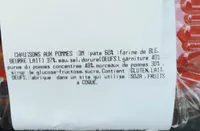 Mängden socker i chaussons aux pommes