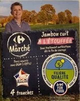 Mängden socker i Jambon cuit à l’étouffée