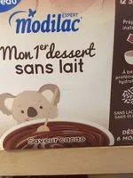 Mängden socker i Mon premier dessert sans lait saveur cacao