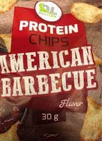 Mängden socker i Protein chips - American barbecue