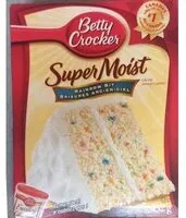Mängden socker i Gâteau Rainbow Bit Cake Mix