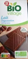 Mängden socker i Chocolat au lait Bio dégustation