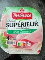 Mängden socker i Jambon supérieur cuit à l\'étouffée sans couenne