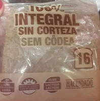 Mängden socker i 100% integral sin corteza