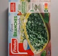 Mängden socker i Épinards branches à la crème fraîche