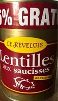 Mängden socker i Lentilles aux saucisses