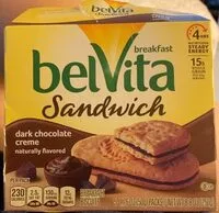 Mängden socker i Belvita Sandwich (dark chocolate creme)